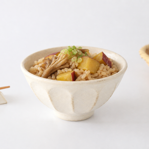 Small Donburi Bowl  Chrysanthemum-shape | Mino Ware