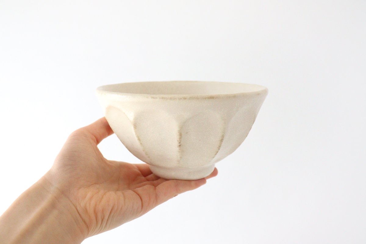 Small Donburi Bowl  Chrysanthemum-shape | Mino Ware