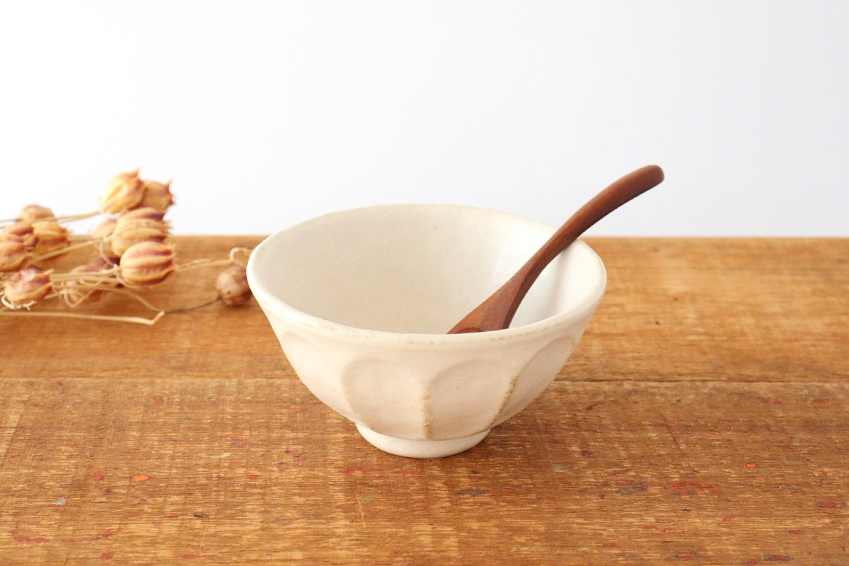 Small Donburi Bowl  Chrysanthemum-shape | Mino Ware