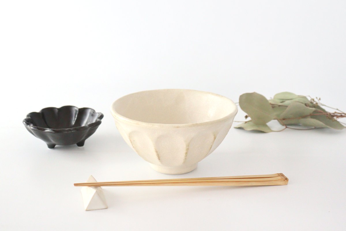 Small Donburi Bowl  Chrysanthemum-shape | Mino Ware