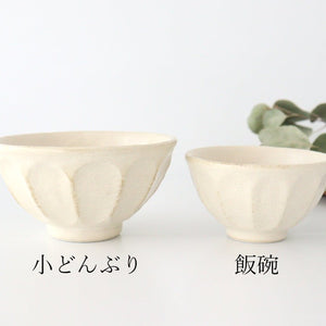 Rice bowl porcelain chrysanthemum Mino ware