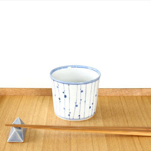 Chamfered chopstick rest blue pottery Mino ware