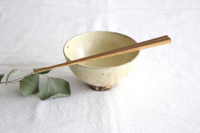 Furutani Seitosho Rice Bowl Ivory | Shigaraki Ware