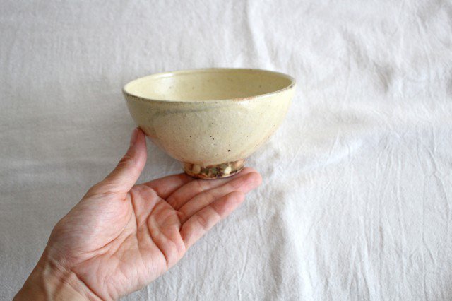 Furutani Seitosho Rice Bowl Ivory | Shigaraki Ware