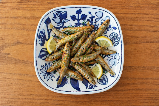 Square Plate Fower Parade Small | Sushi Plate Hasami Ware