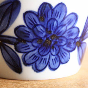 Mug Navy Porcelain Daisy Hasamiyaki