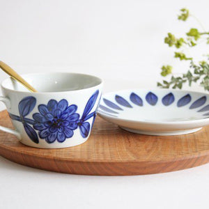 Mug Navy Porcelain Daisy Hasamiyaki