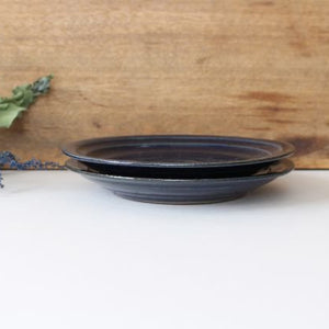 Lapis glaze 15cm/5.9in plate pottery Furuya Pottery