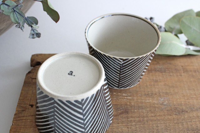 ORIME Soba Choko Herringbone Brown | Free Cup Hasami Ware