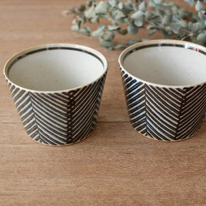 ORIME Soba Choko Herringbone Brown | Free Cup Hasami Ware