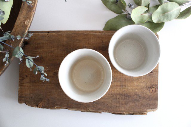 ORIME Soba Choko Herringbone White | Free Cup Hasami Ware