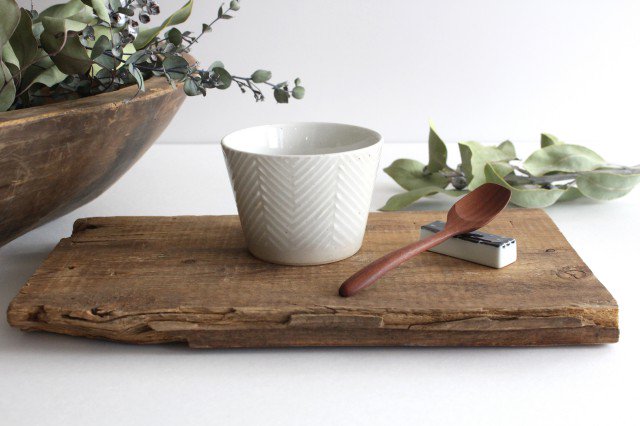 ORIME Soba Choko Herringbone White | Free Cup Hasami Ware