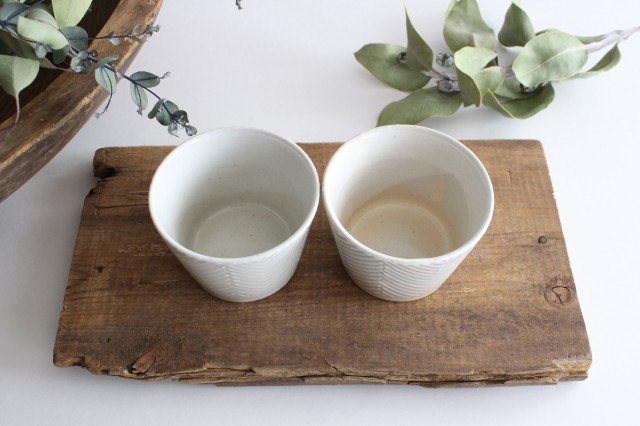 ORIME Soba Choko Herringbone White | Free Cup Hasami Ware