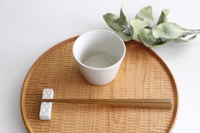 ORIME Soba Choko Herringbone White | Free Cup Hasami Ware