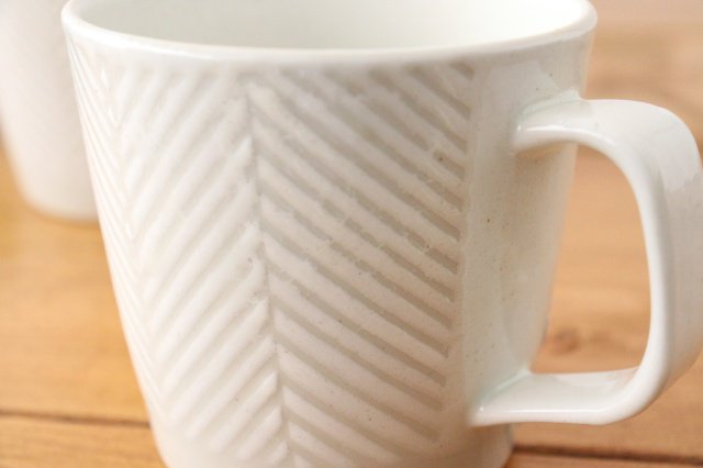 ORIME Mug Herringbone White | Hasami Ware