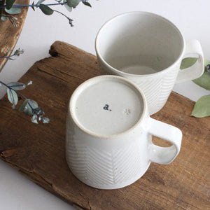 ORIME Mug Herringbone White | Hasami Ware