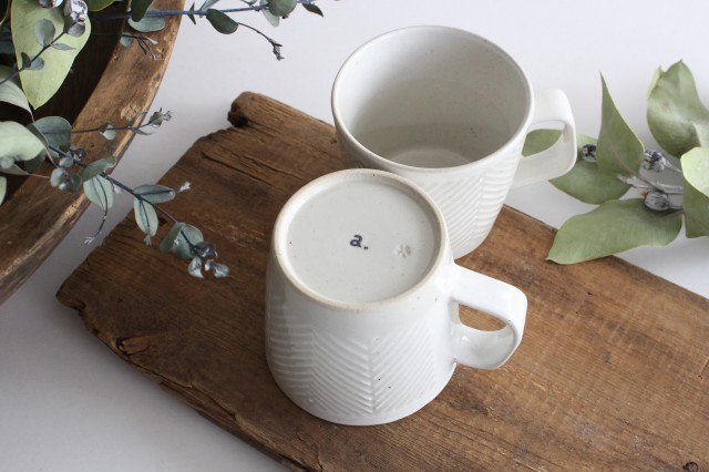 ORIME Mug Herringbone White | Hasami Ware