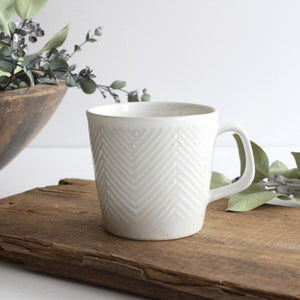 ORIME Mug Herringbone White | Hasami Ware