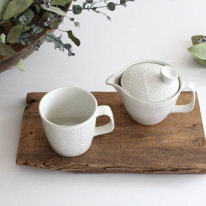 ORIME Mug Herringbone White | Hasami Ware