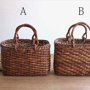 Akebi Basket Bag Oval Hola Knit [A] Aomori Akebi Vines Craft