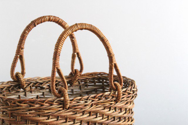 Akebi Basket Bag Oval Hola Knit [A] Aomori Akebi Vines Craft