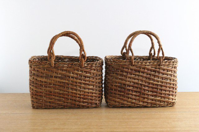 Akebi Basket Bag Oval Hola Knit [A] Aomori Akebi Vines Craft