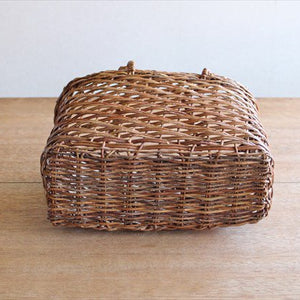 Akebi Basket Bag Oval Hola Knit [B] Aomori Akebi Vines Crafts