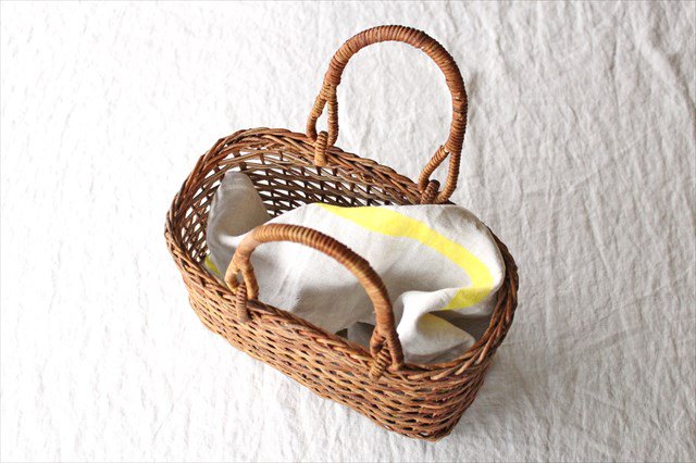 Akebi Basket Bag Oval Hola Knit [B] Aomori Akebi Vines Crafts