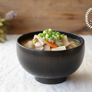 Shirasagi Woodworking  Soup Bowl Black Sakura M | Lacquerware