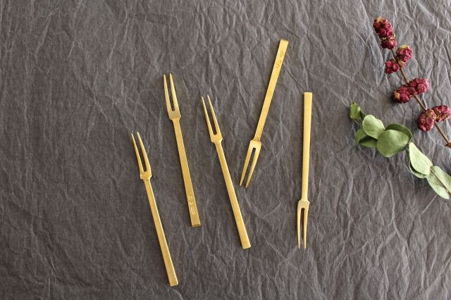 Princess fork set of 5 brass arbor