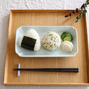 Azumaya Rectangle Plate White | Sushi Plate