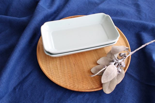 Azumaya Rectangle Plate White | Sushi Plate