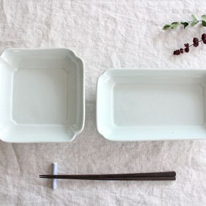 Azumaya Rectangle Plate White | Sushi Plate