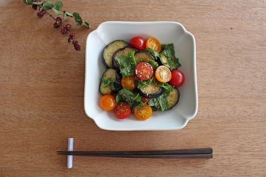 Azumaya Square Plate White 15.8㎝/6.2in | Sushi Plate