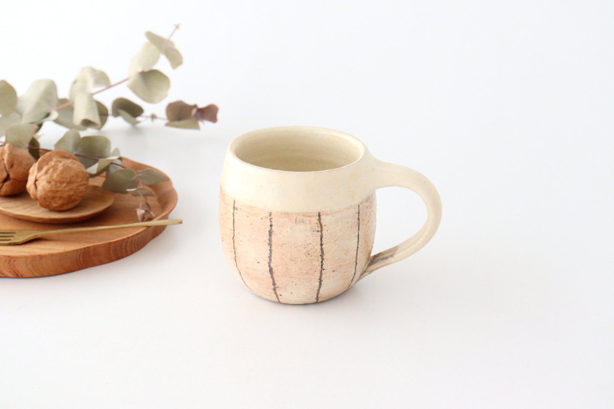 Vertical iron wire egg mug pottery Furuya Pottery