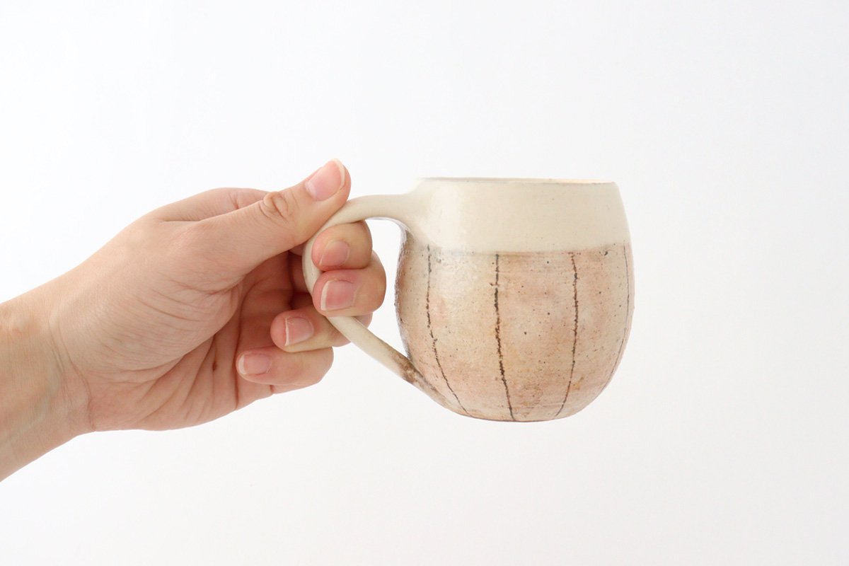 Vertical iron wire egg mug pottery Furuya Pottery