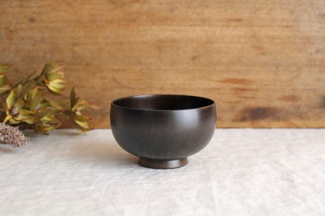 Shirasagi Woodworking  Children's Bowl Jet Black Sakura S | Lacquerware