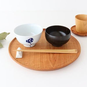 Shirasagi Woodworking  Children's Bowl Jet Black Sakura S | Lacquerware