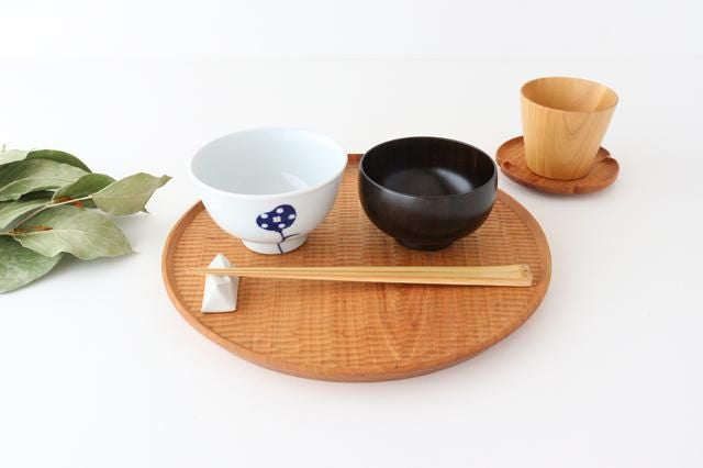 Shirasagi Woodworking  Children's Bowl Jet Black Sakura S | Lacquerware