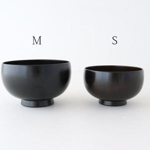 Shirasagi Woodworking  Children's Bowl Jet Black Sakura S | Lacquerware