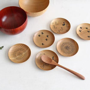 Shirasagi Woodworking  Children's Bowl Jet Black Sakura S | Lacquerware