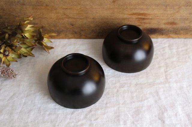 Shirasagi Woodworking  Children's Bowl Jet Black Sakura S | Lacquerware