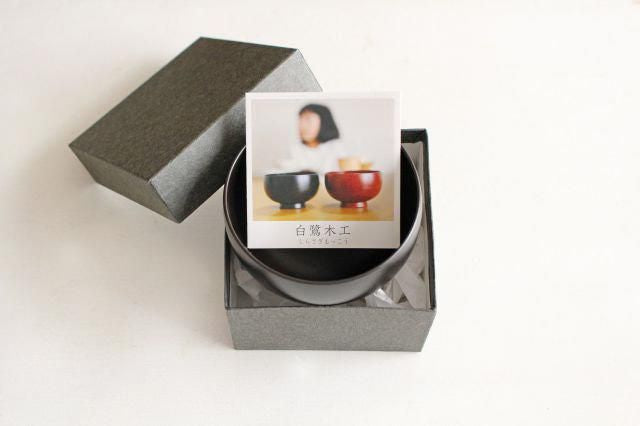 Shirasagi Woodworking  Children's Bowl Jet Black Sakura S | Lacquerware