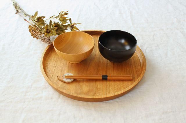 Shirasagi Woodworking  Children's Bowl Jet Black Sakura S | Lacquerware