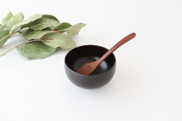 Shirasagi Woodworking  Children's Bowl Jet Black Sakura S | Lacquerware