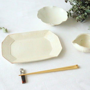 Tetsusan Octagonal Rectangular Plate Small Ceramic Furuya Ceramics