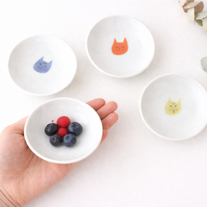 Harekutani Cat Sauce Plate Set | Kutani Ware