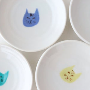 Harekutani Cat Sauce Plate Set | Kutani Ware