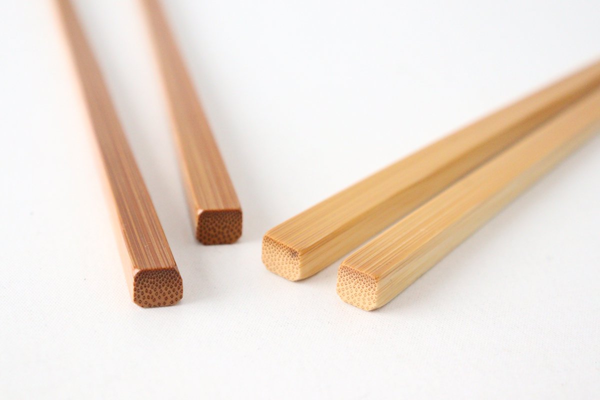 Sooty bamboo chopsticks