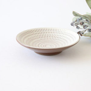12cm/4.7in plate Tobikanna pottery Koishiwara ware